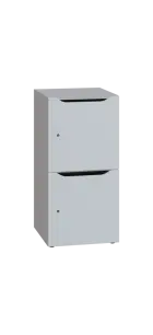 DOMINOU 22 úložná skříň 2-boxová, 917x450x400 mm, korpus šedý, dvířka bílá